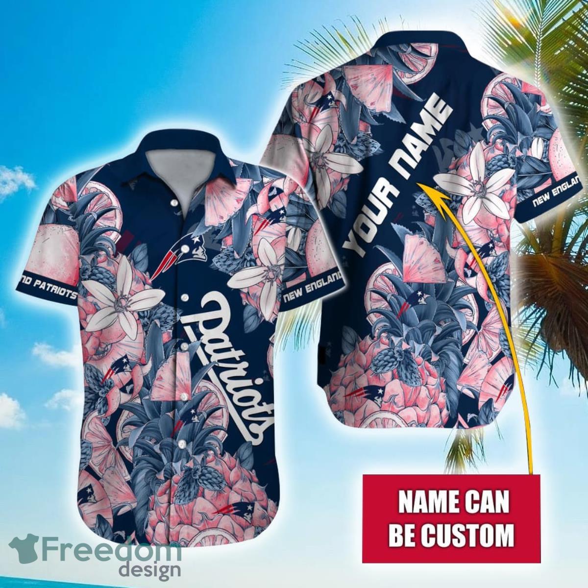 Personalized NFL New England Patriots Special Tropical Fruit Hawaiian Shirt Product Photo 1