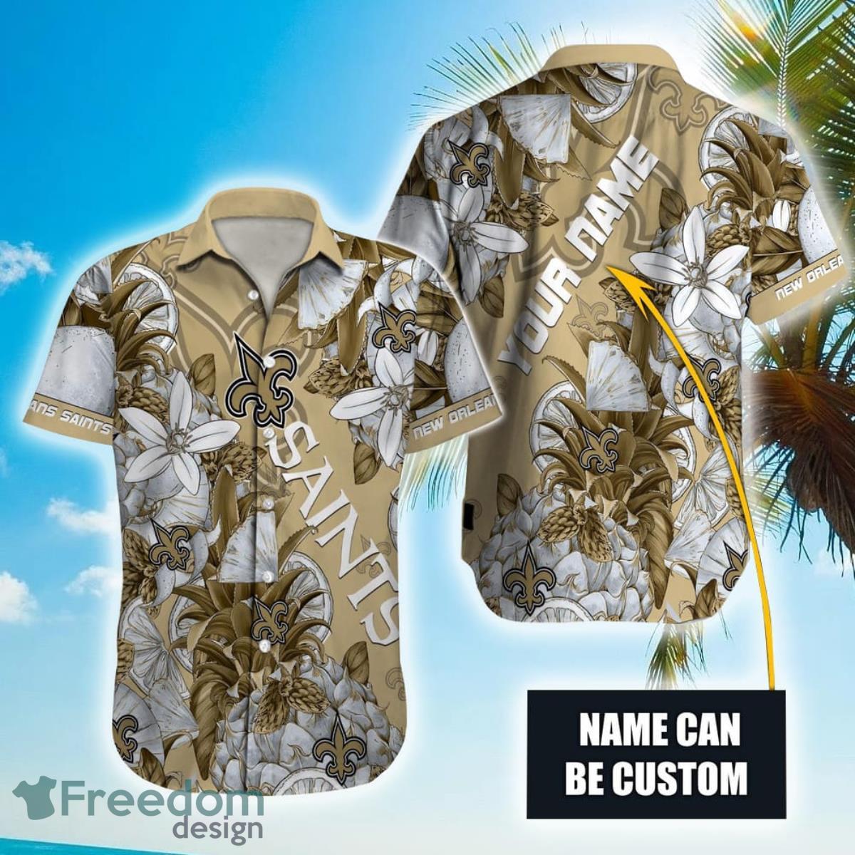 Personalized NFL New Orleans Saints Special Tropical Fruit Hawaiian Shirt Product Photo 1