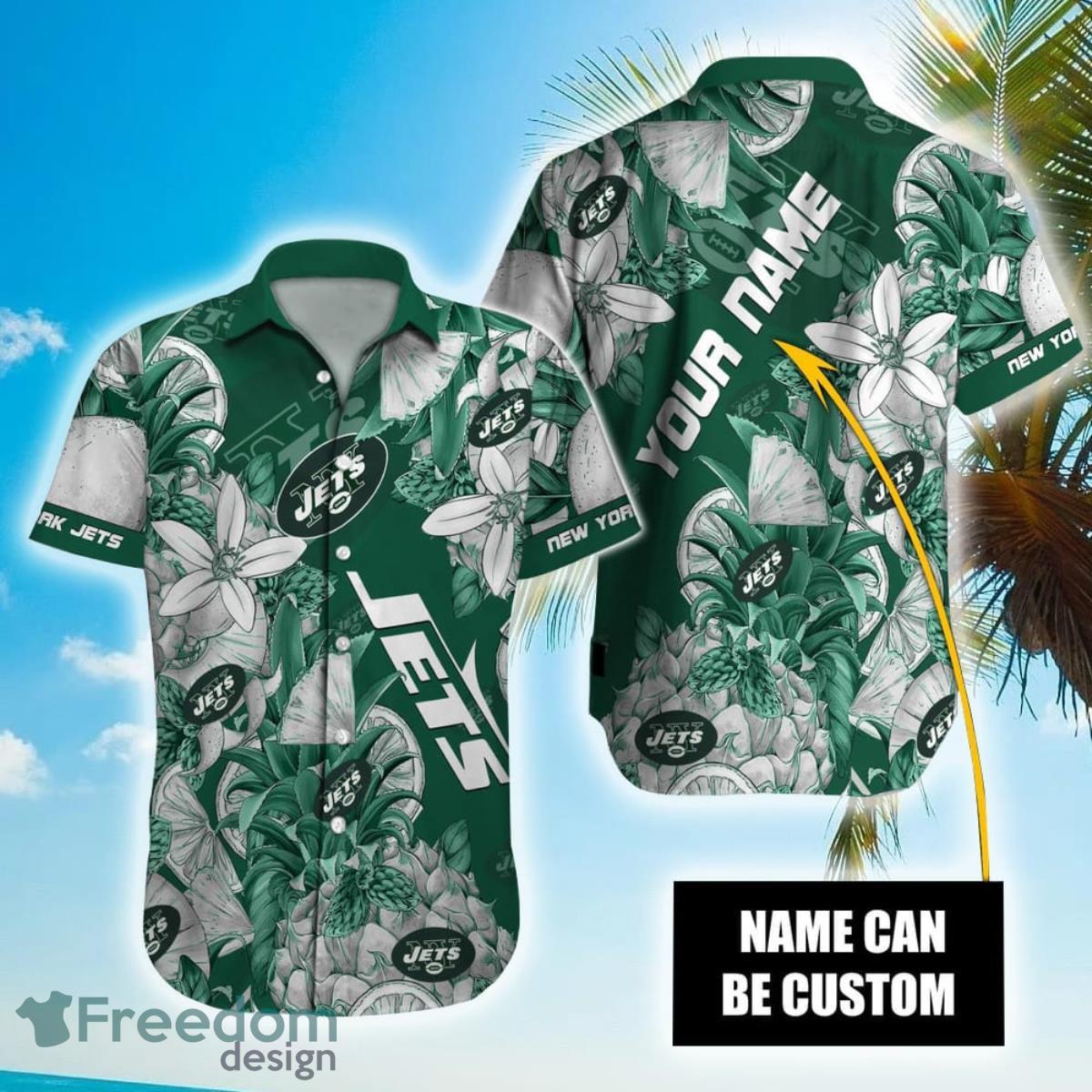 Personalized NFL New York Jets Special Tropical Fruit Hawaiian Shirt Product Photo 1