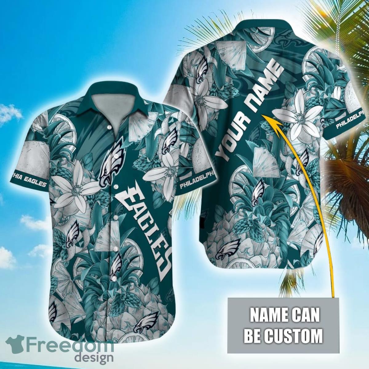 Personalized NFL Philadelphia Eagles Special Tropical Fruit Hawaiian Shirt Product Photo 1