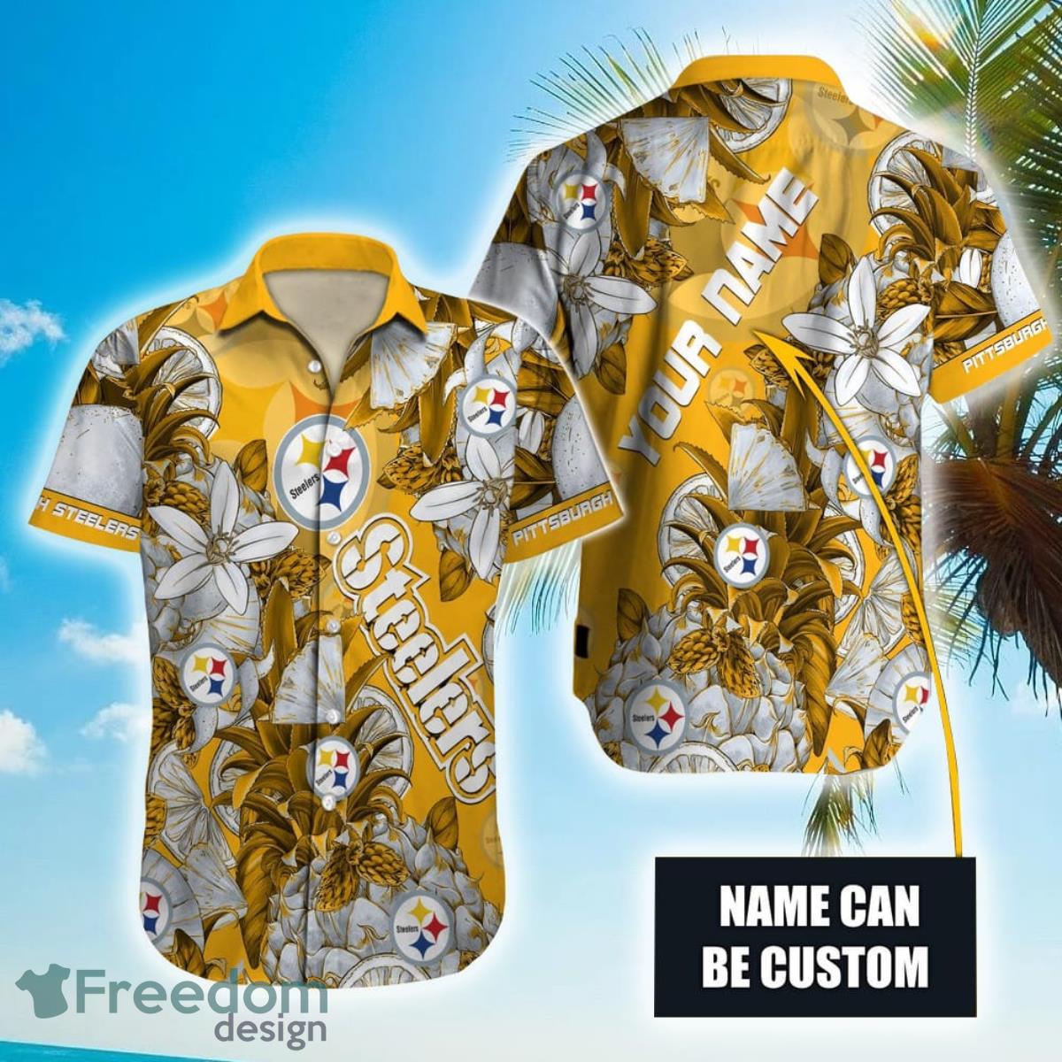 NFL Pittsburgh Steelers Hawaiian Shirt Pineapple Version - Limotees