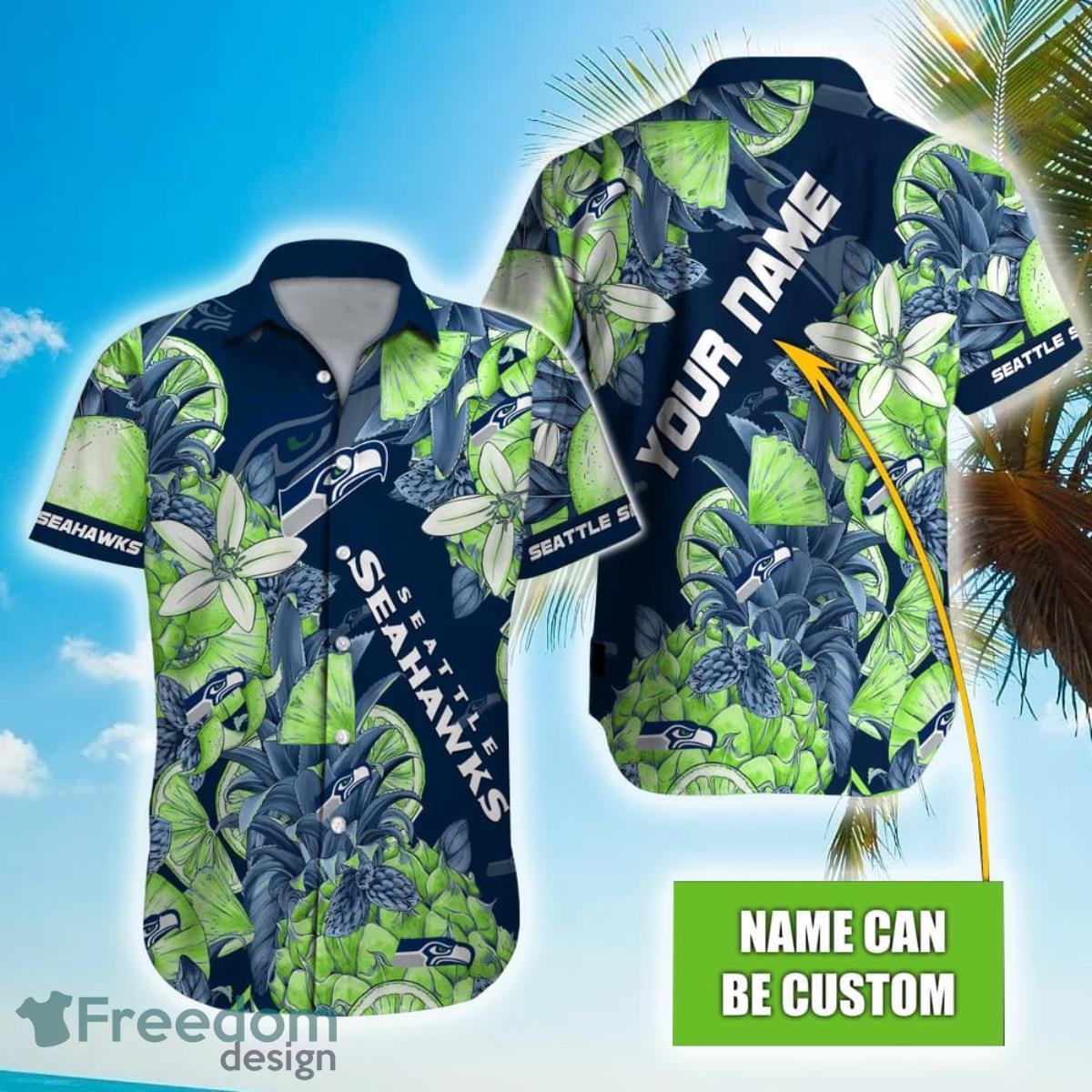 Personalized NFL Seattle Seahawks Special Tropical Fruit Hawaiian Shirt Product Photo 1