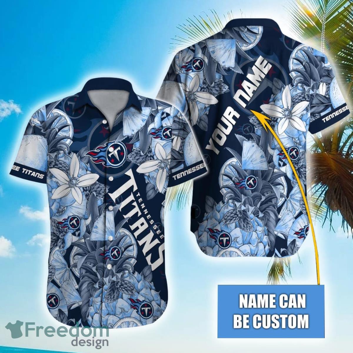 Personalized NFL Tennessee Titans Special Tropical Fruit Hawaiian Shirt Product Photo 1