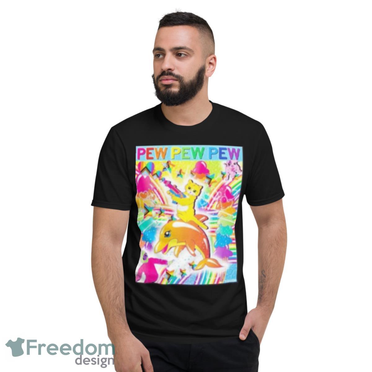 Pew Pew Pew Full Color Pride Shirt - Short Sleeve T-Shirt