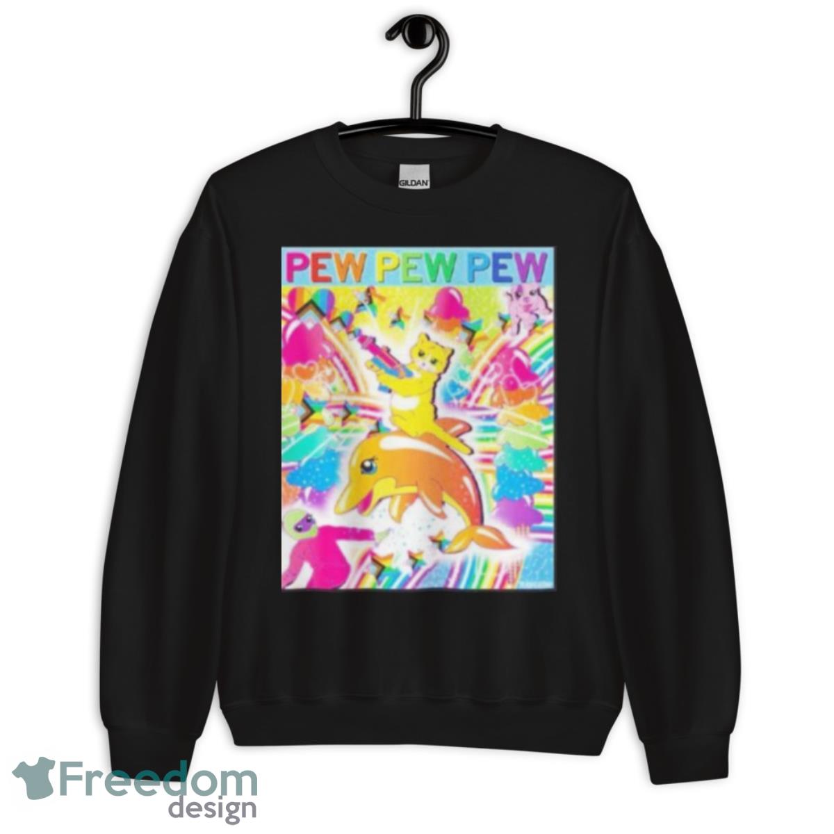 Pew Pew Pew Full Color Pride Shirt - Unisex Crewneck Sweatshirt Pew Pew Pew Full Color Pride Shirt - Unisex Crewneck Sweatshirt