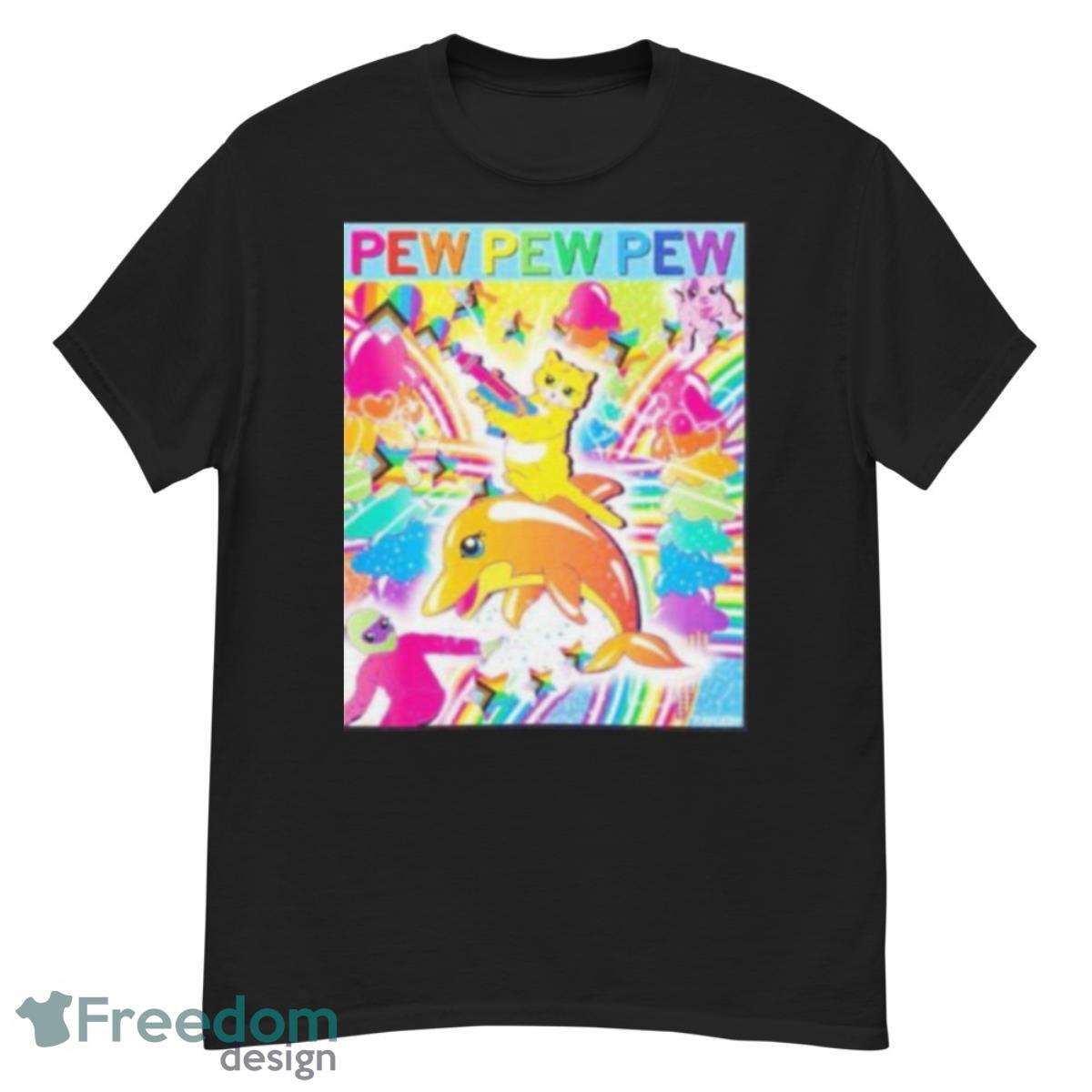 Pew Pew Pew Full Color Pride Shirt - G500 Men’s Classic T-Shirt