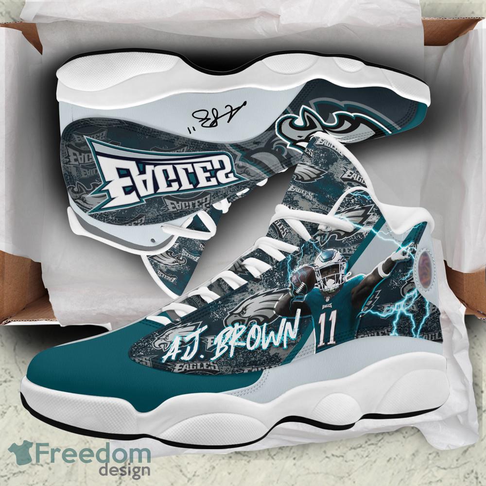 Philadelphia Eagles A. J. Brown Air Jordan 13 Shoes For Men Women Product Photo 2