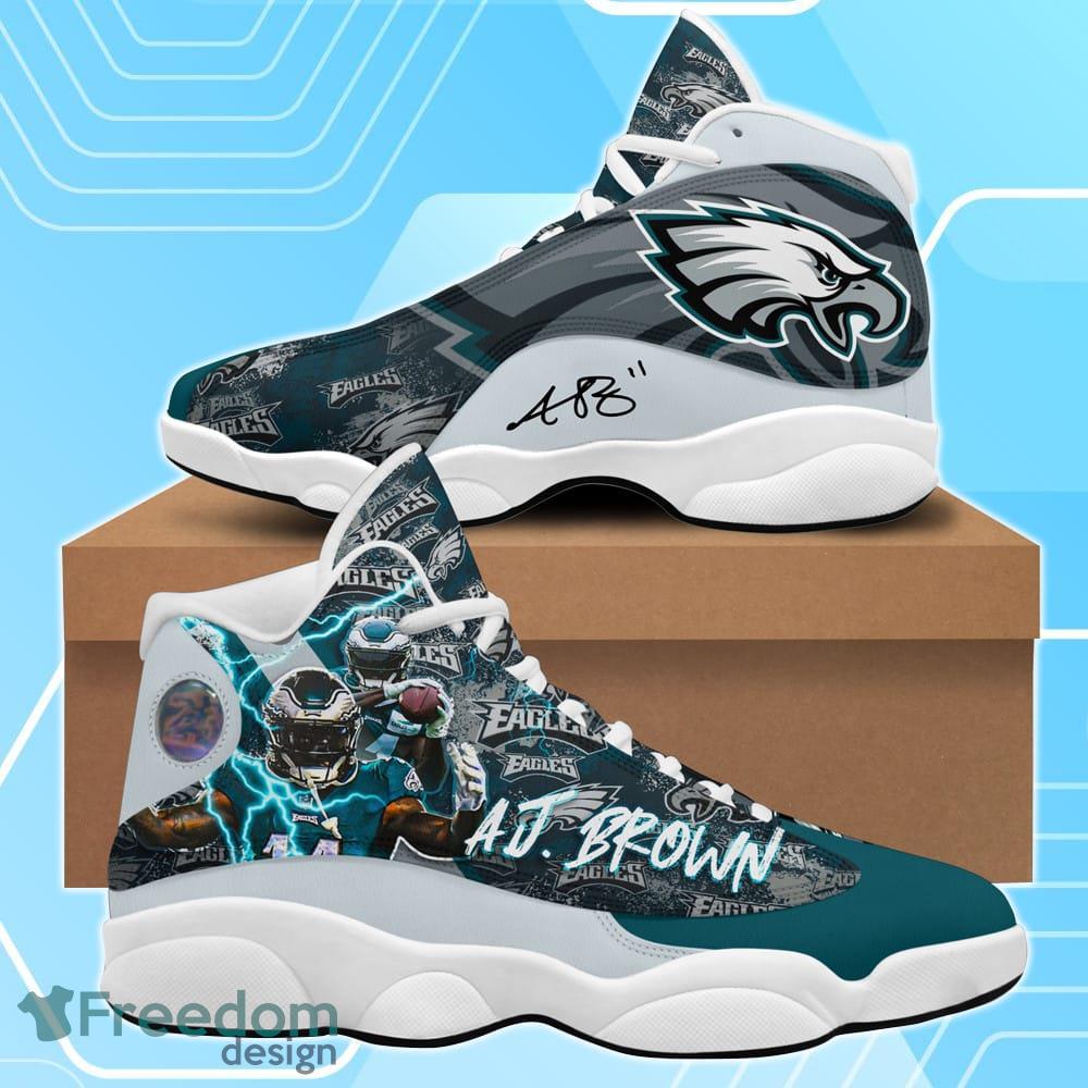 Philadelphia Eagles A. J. Brown Air Jordan 13 Shoes For Men Women Product Photo 1