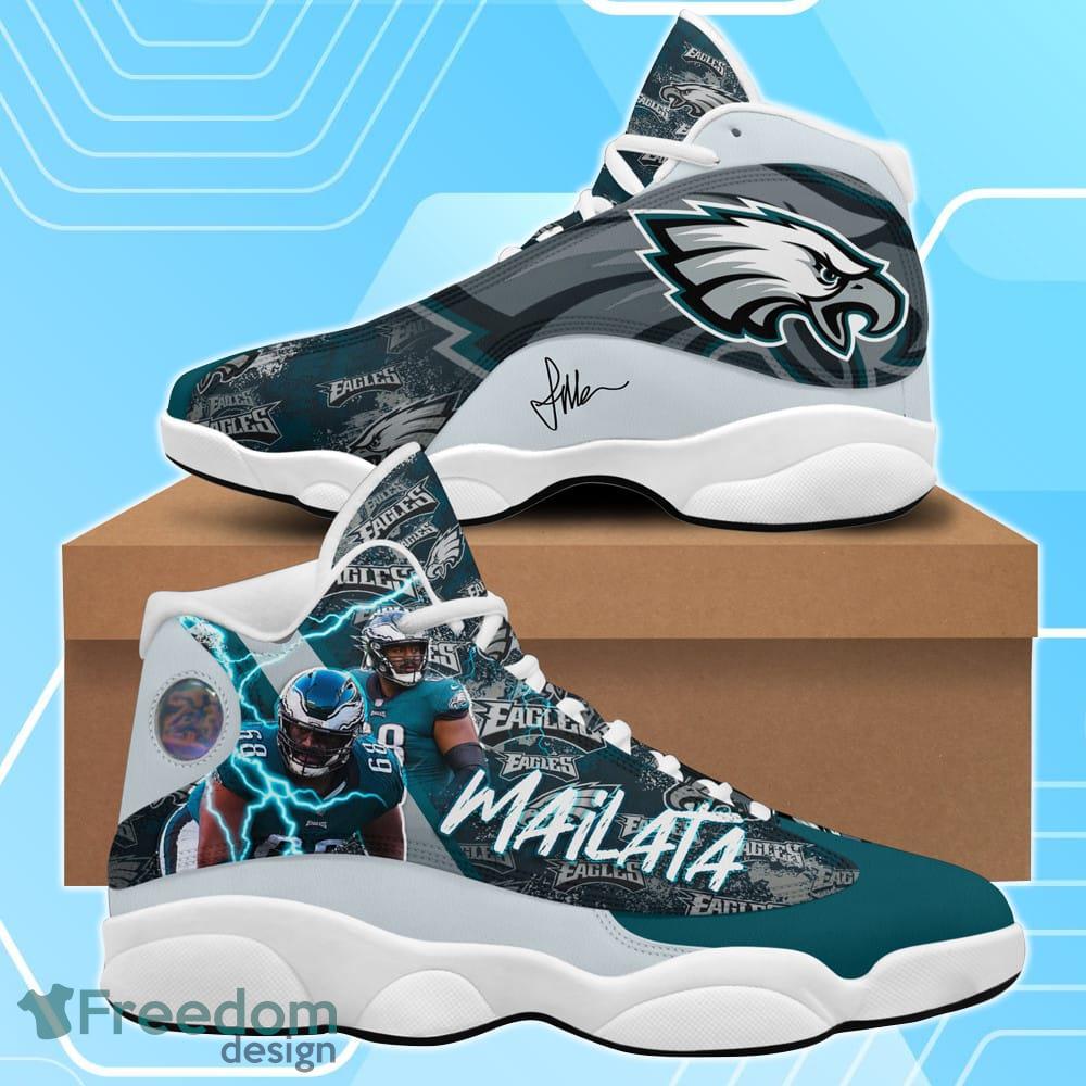 Philadelphia Eagles Jordan Mailata Air Jordan 13 Shoes For Men Women Product Photo 1