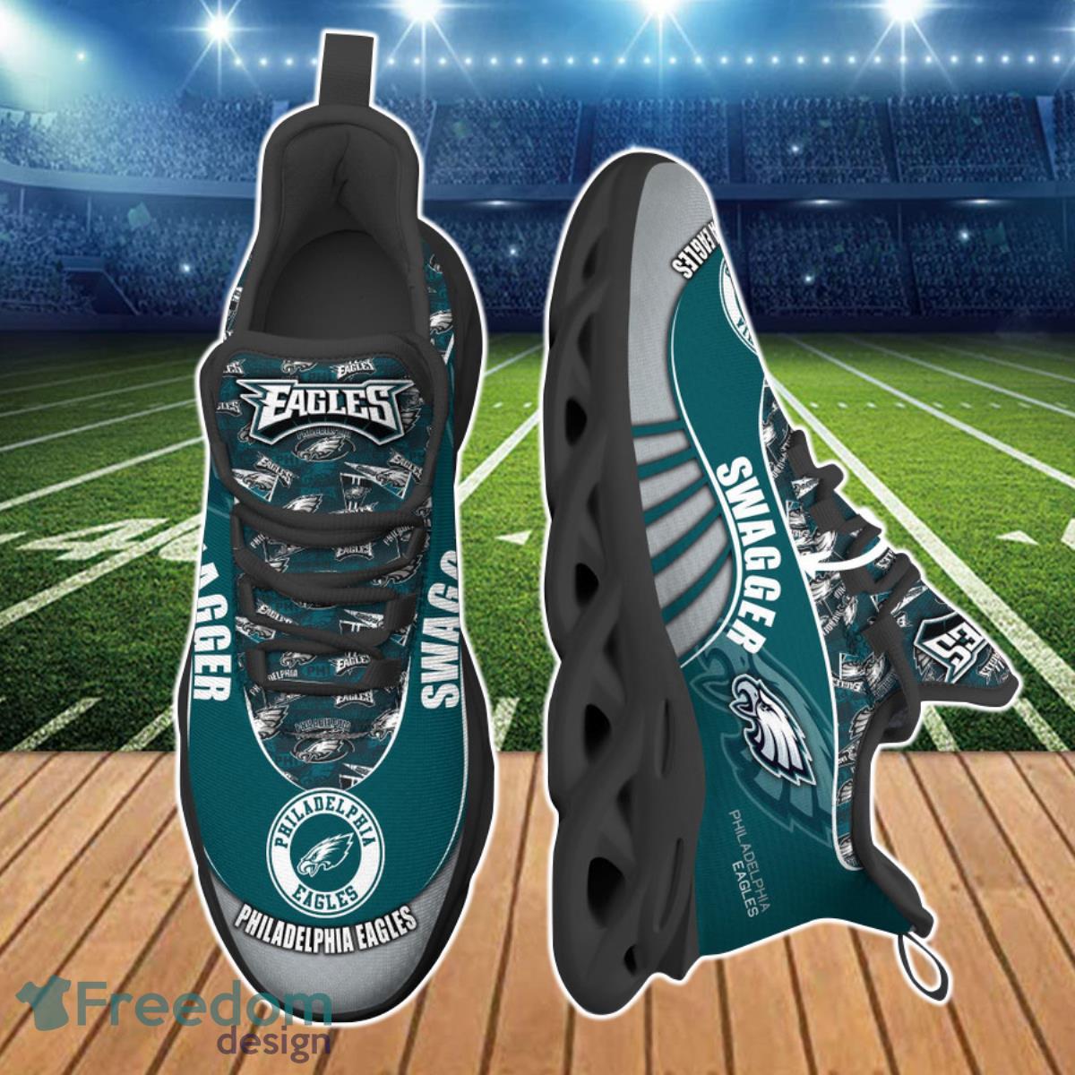 Philadelphia Eagles NFL Clunky Max Soul Shoes Custom Name Product Photo 2