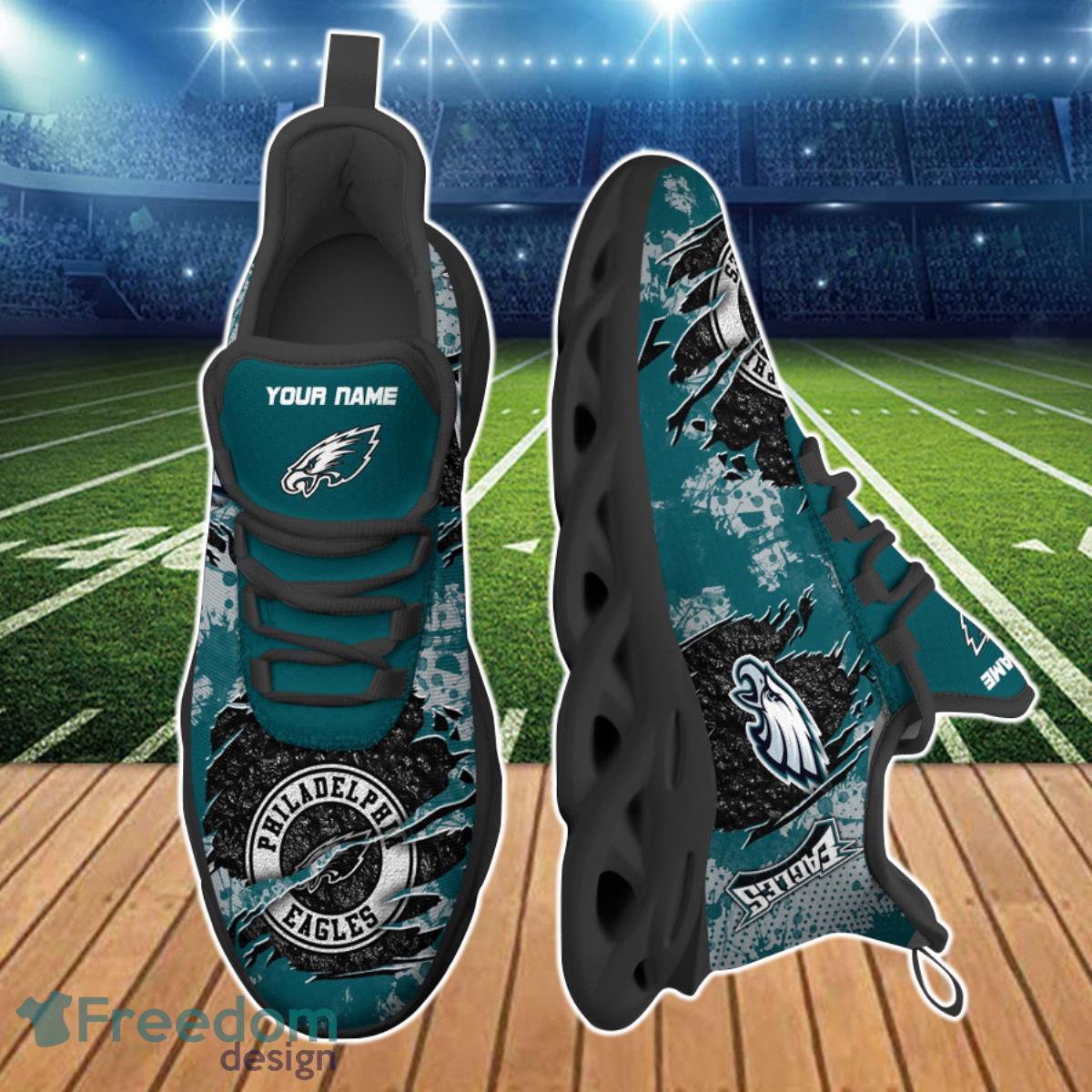 Philadelphia Eagles NFL Clunky Max Soul Shoes Custom Name Best Gift For Men And Women Fans Product Photo 2