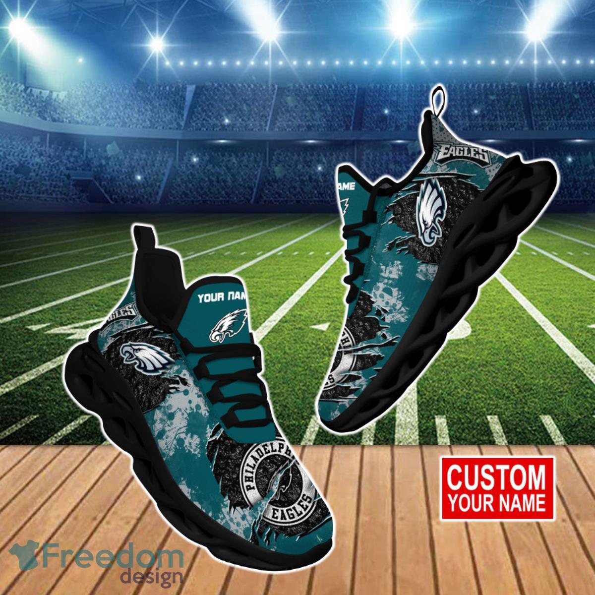 Philadelphia Eagles-Personalized Max Soul Shoes Special Gift For