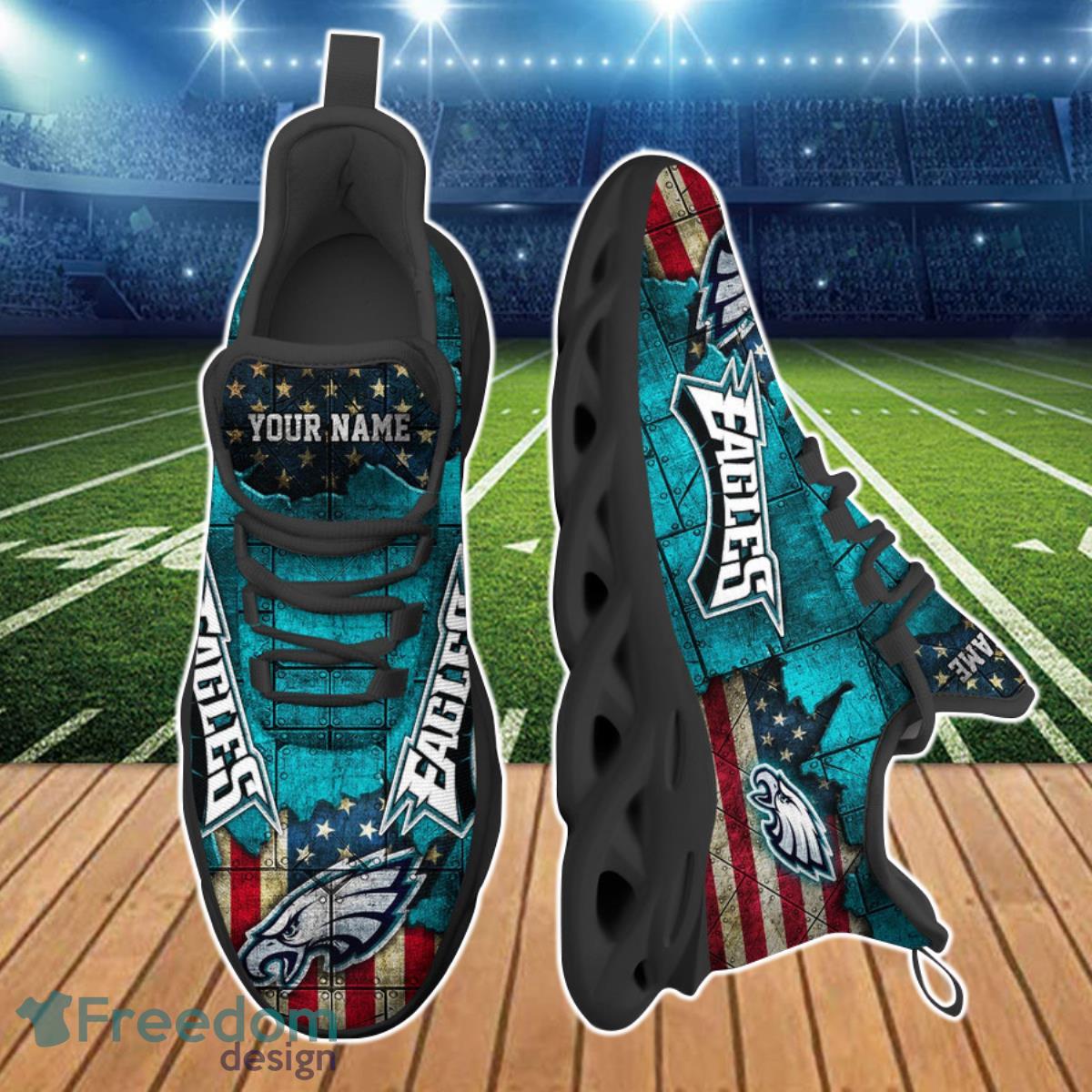 Philadelphia Eagles NFL Clunky Max Soul Shoes Custom Name Unique