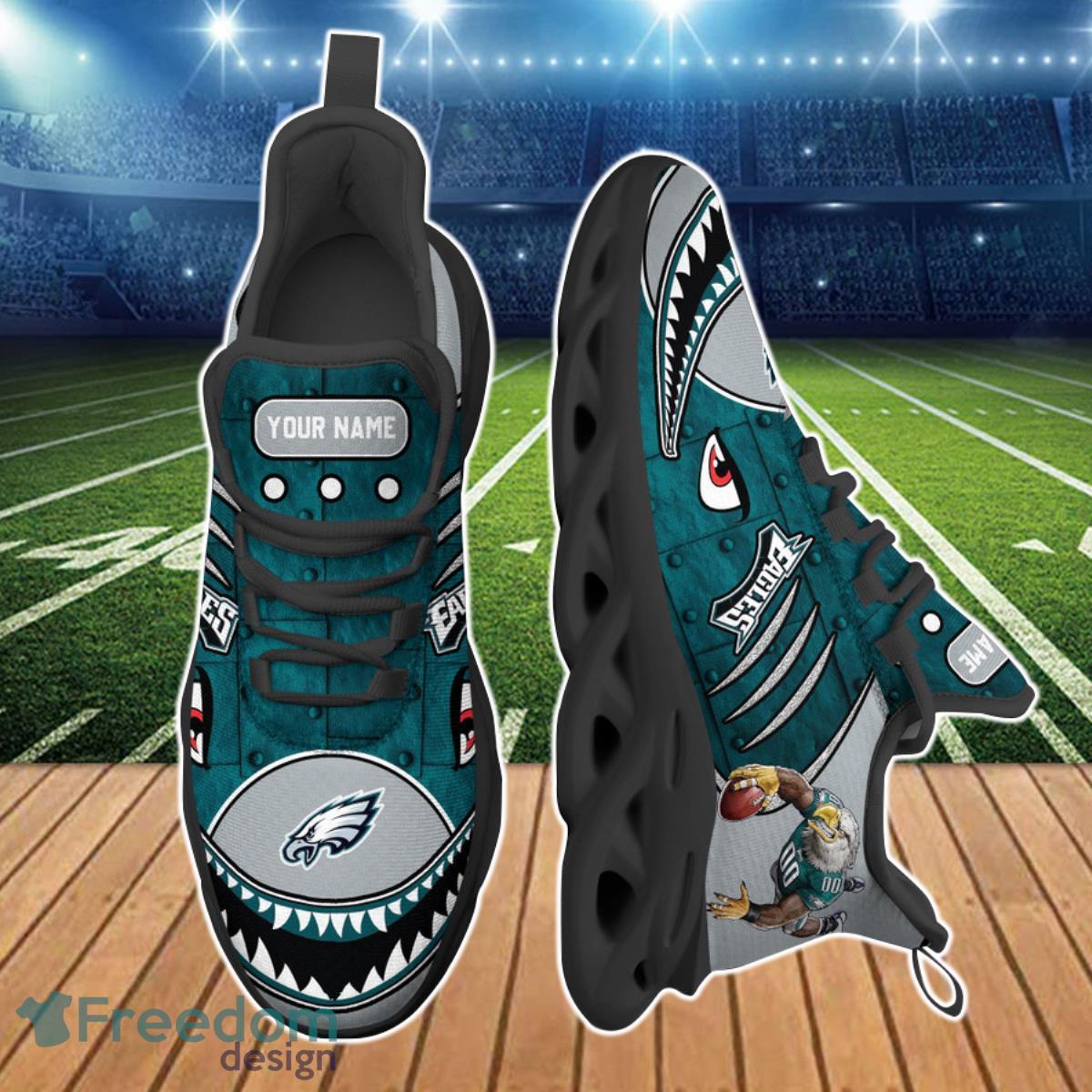 Philadelphia Eagles NFL Clunky Max Soul Shoes Custom Name Unique Gift For Fans Product Photo 2