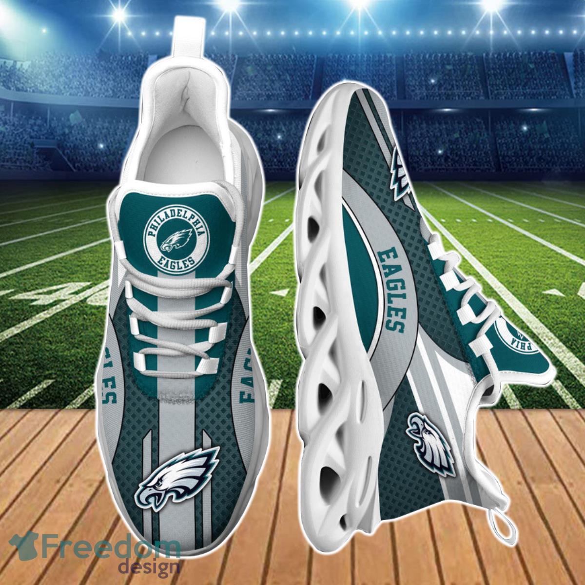 NFL Philadelphia Eagles Custom Name Green Black Max Soul Shoes Gift For  Fans Sport