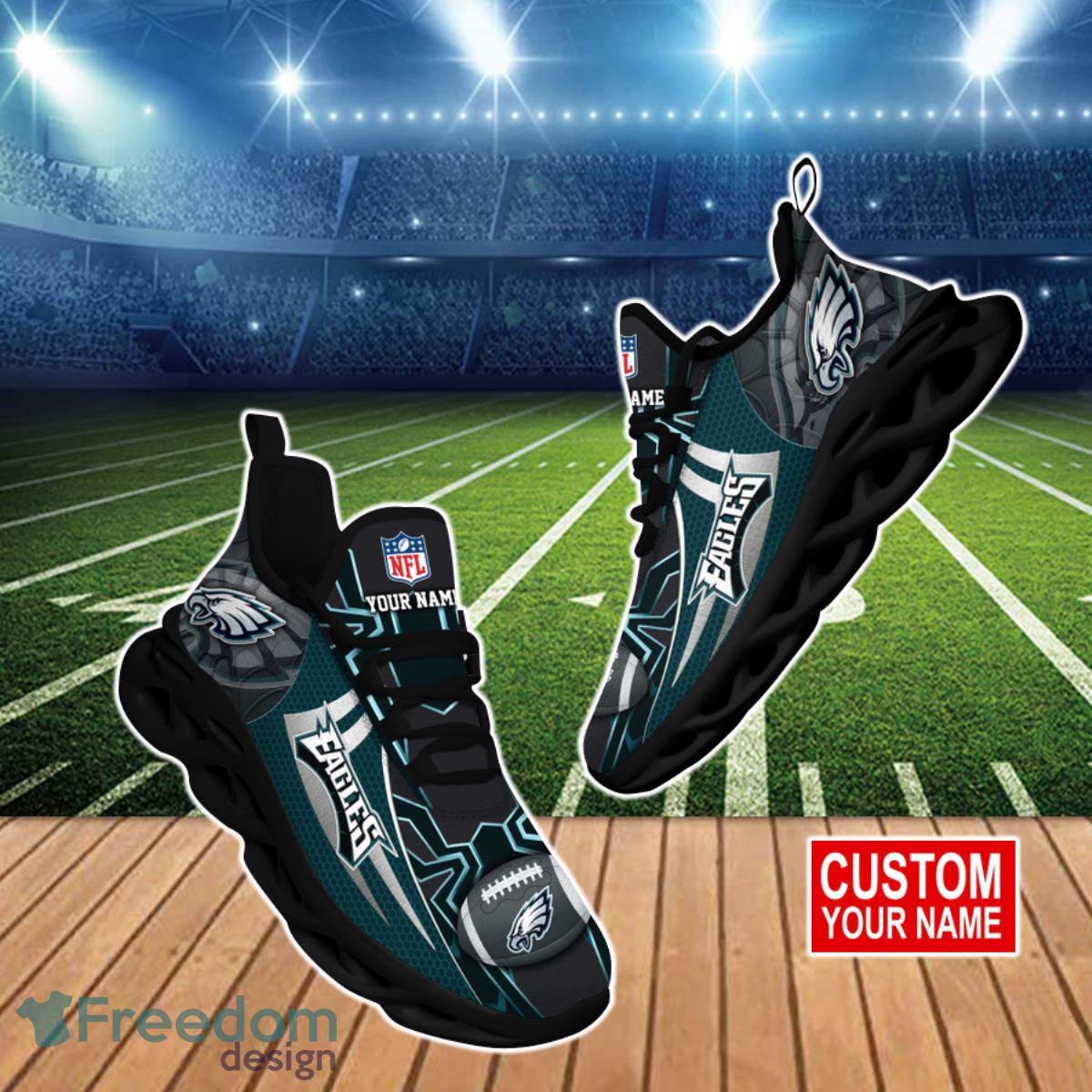 Philadelphia Eagles NFL Clunky Max Soul Shoes Custom Name Unique Style For Fans Product Photo 1