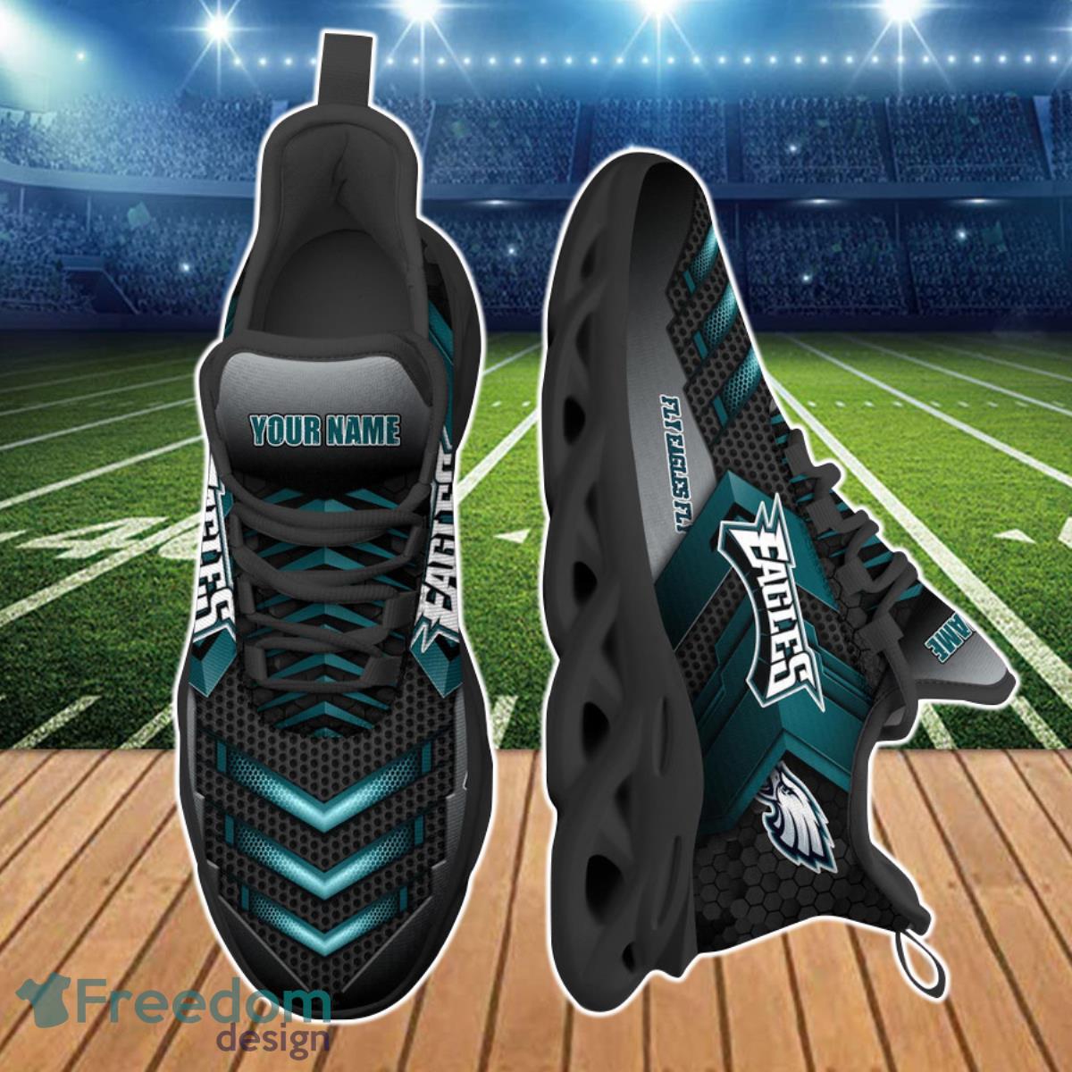 Philadelphia Eagles NFL Max Soul Shoes Custom Name Product Photo 2