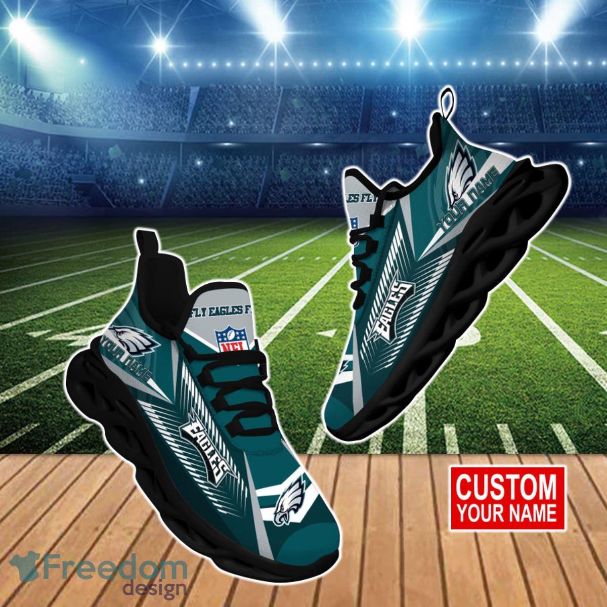 Philadelphia Eagles NFL Max Soul Shoes Custom Name Best Gift For Fans Product Photo 1