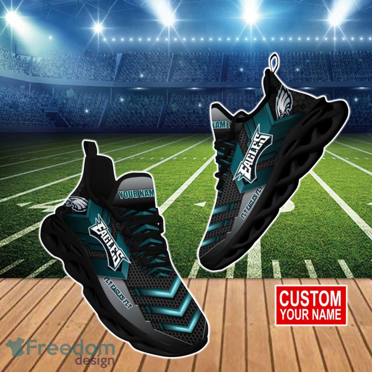 Philadelphia Eagles NFL Max Soul Shoes Custom Name Product Photo 1