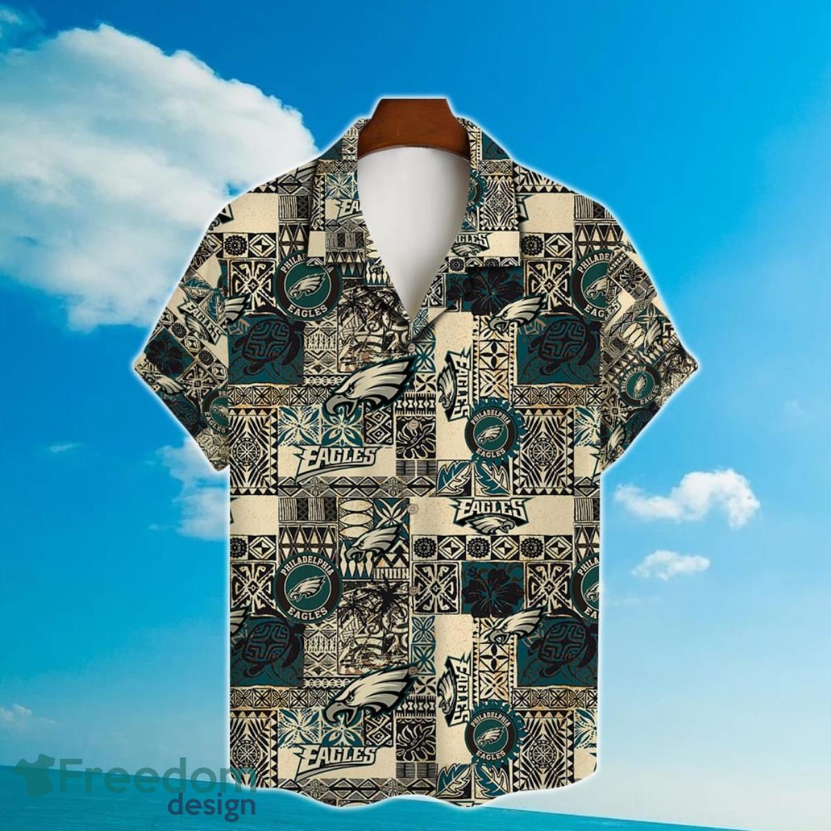 Philadelphia Eagles NFL National Football League 2023 AOP Hawaiian Shirt Product Photo 2