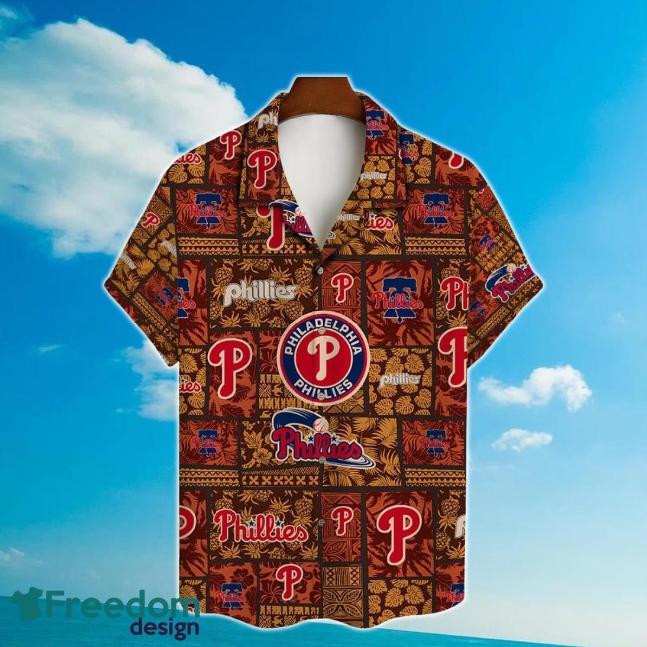 Philadelphia Phillie Major League Baseball Hawaiian Shirt with 3D Printed Design Product Photo 2