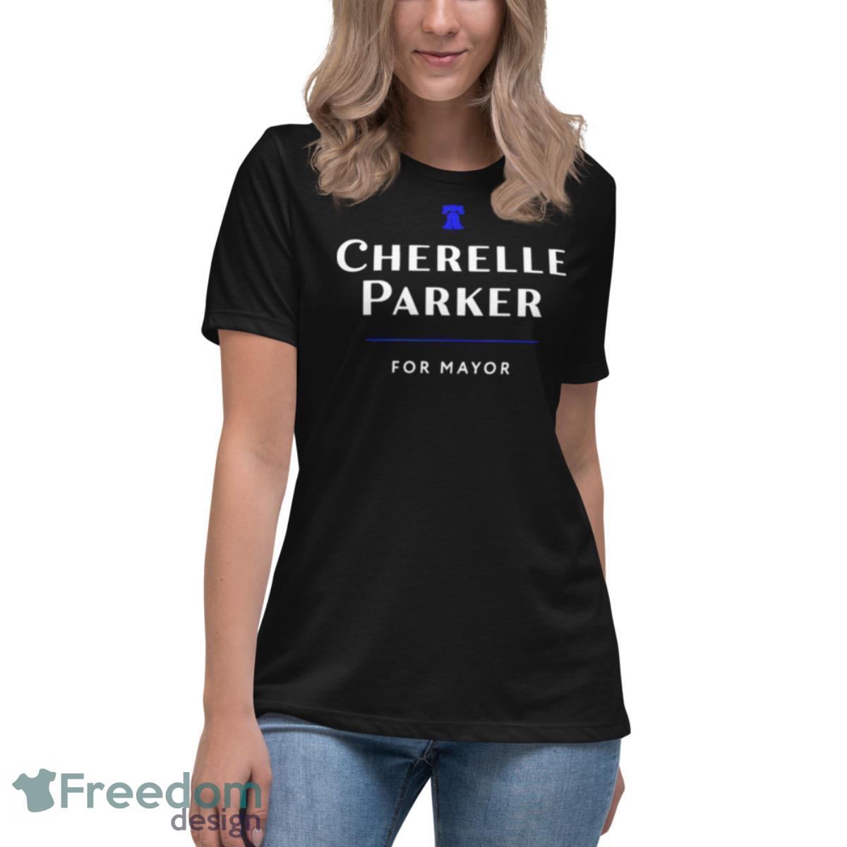 Phillies Cherelle Parker For Mayor Shirt - Womens Relaxed Short Sleeve Jersey Tee Phillies Cherelle Parker For Mayor Shirt - Womens Relaxed Short Sleeve Jersey Tee