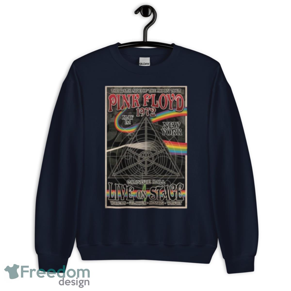 Pink Floyd 1972 Retro Distressed Shirt - Unisex Crewneck Sweatshirt-1