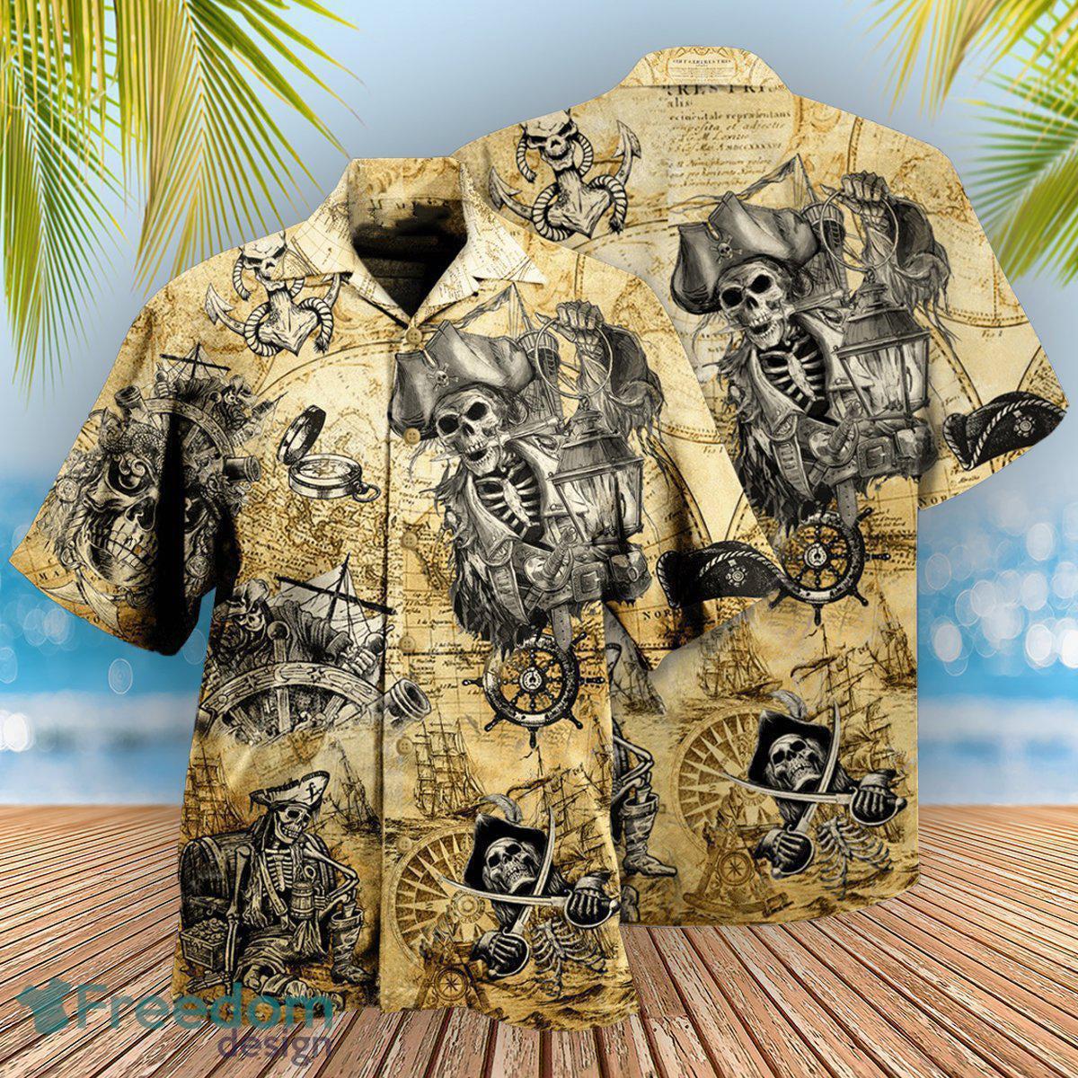 Pirates Skull Hawaii Shirt