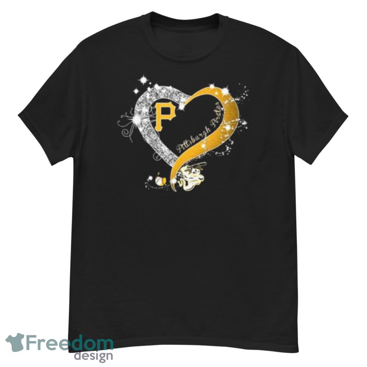 Pittsburgh Pirates Baseball Glitter Heart 2023 Shirt - G500 Men’s Classic T-Shirt