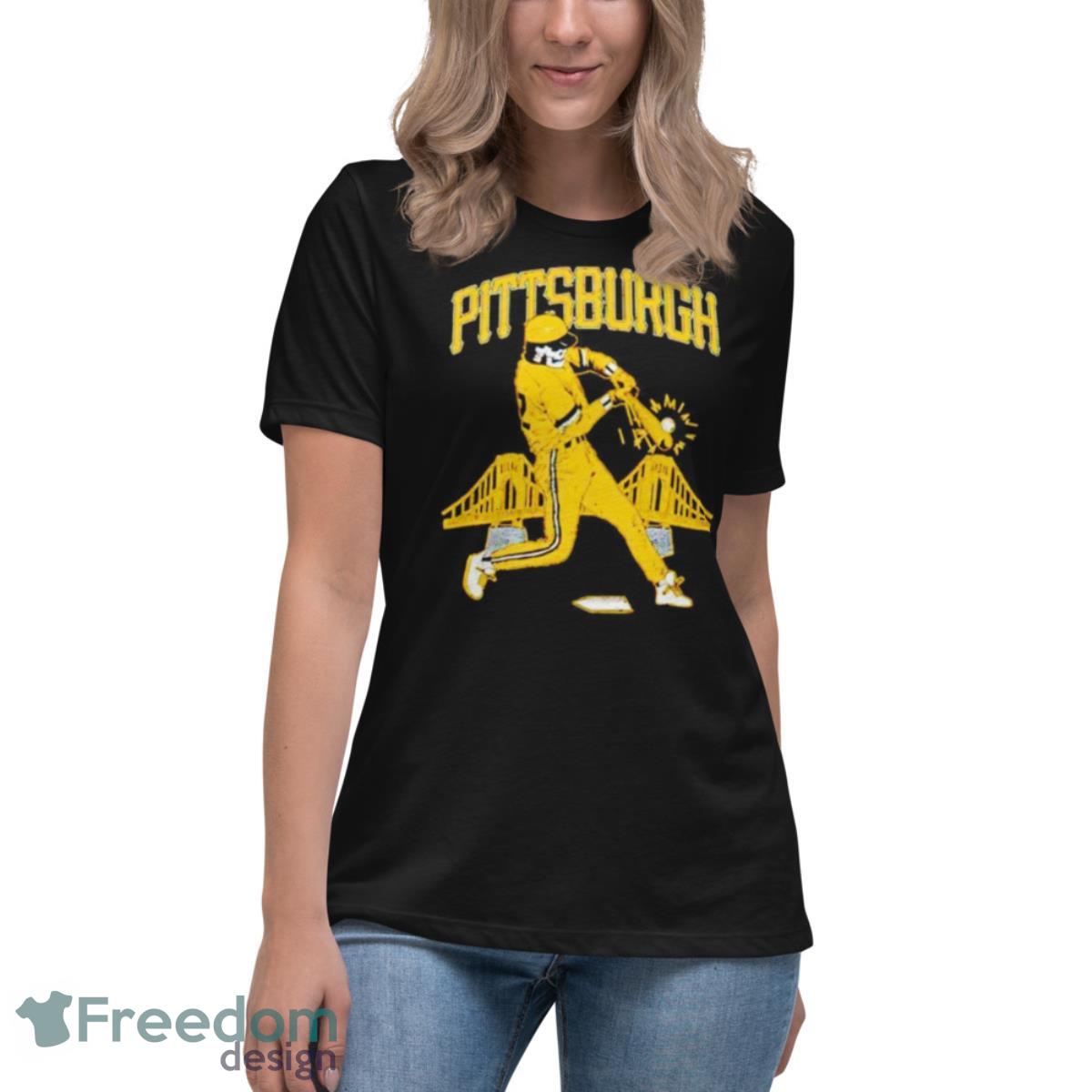 Pittsburgh Pirates Baseball Skull Shirt - Womens Relaxed Short Sleeve Jersey Tee Pittsburgh Pirates Baseball Skull Shirt - Womens Relaxed Short Sleeve Jersey Tee