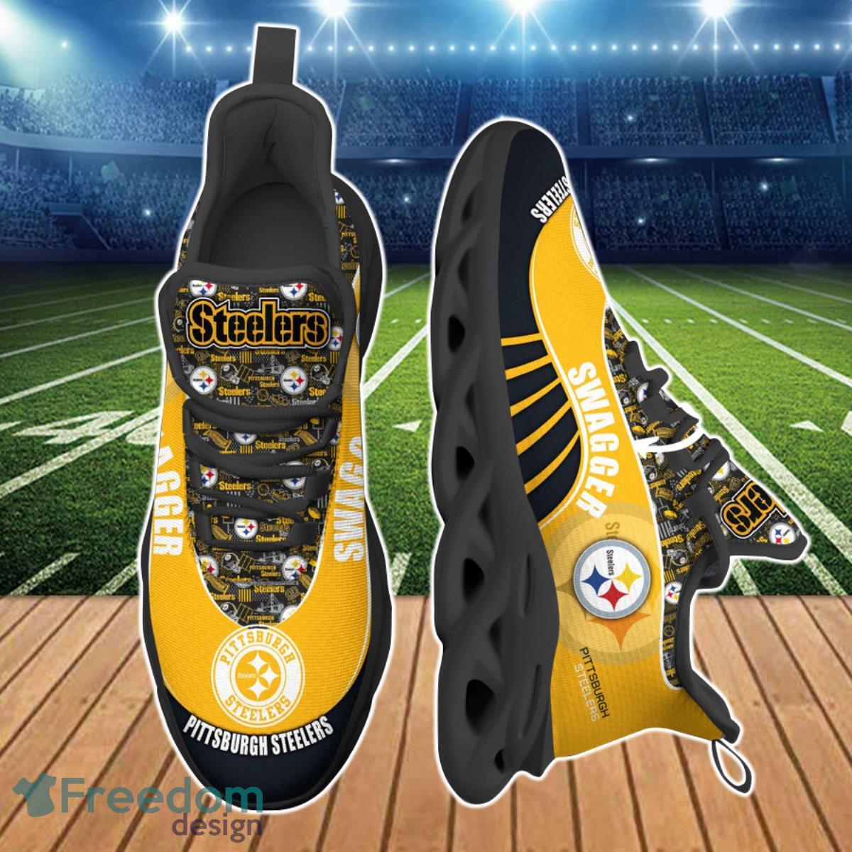 Pittsburgh Steelers NFL Clunky Max Soul Shoes Custom Name Product Photo 2