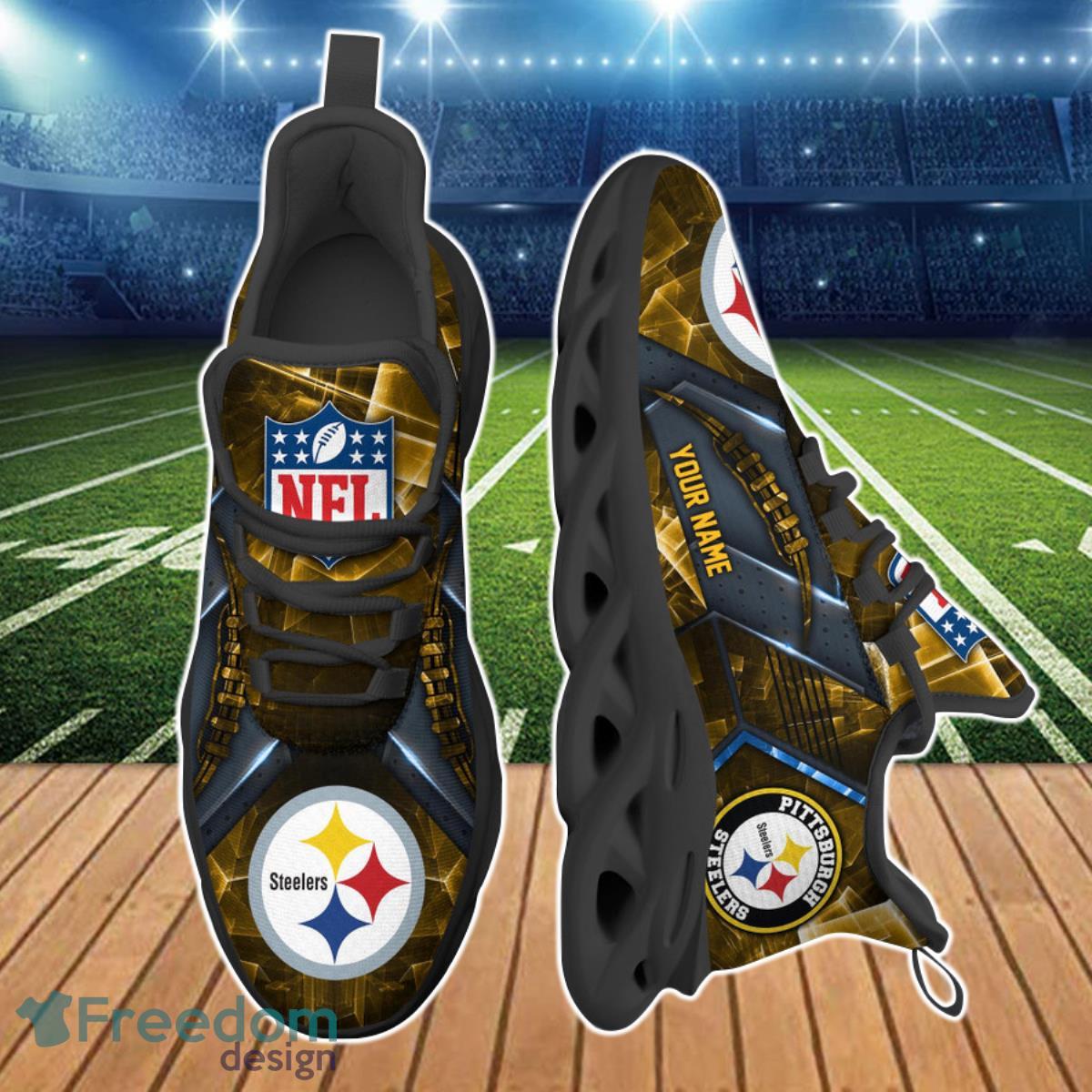 Pittsburgh Steelers NFL Clunky Max Soul Shoes Custom Name Best Gift For Fans Product Photo 2