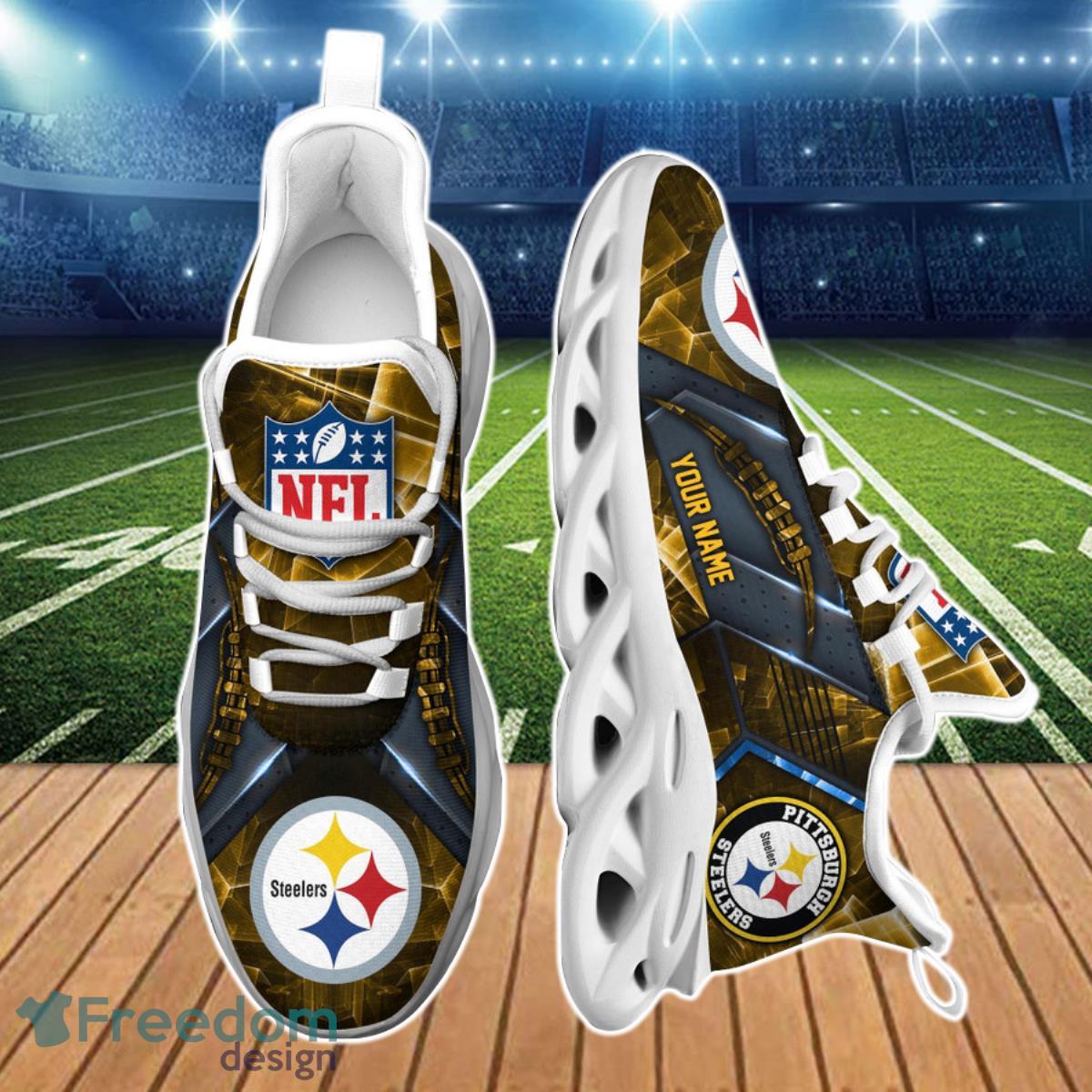 Pittsburgh Steelers NFL Clunky Max Soul Shoes Custom Name Best Gift For Fans Product Photo 1