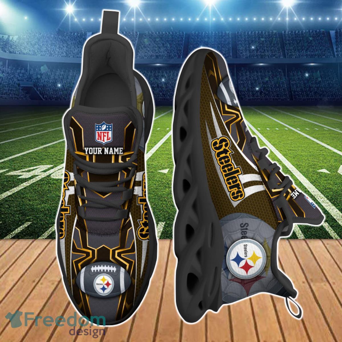 Pittsburgh Steelers NFL Clunky Max Soul Shoes Custom Name Best Gift For Men And Women Fans Product Photo 2