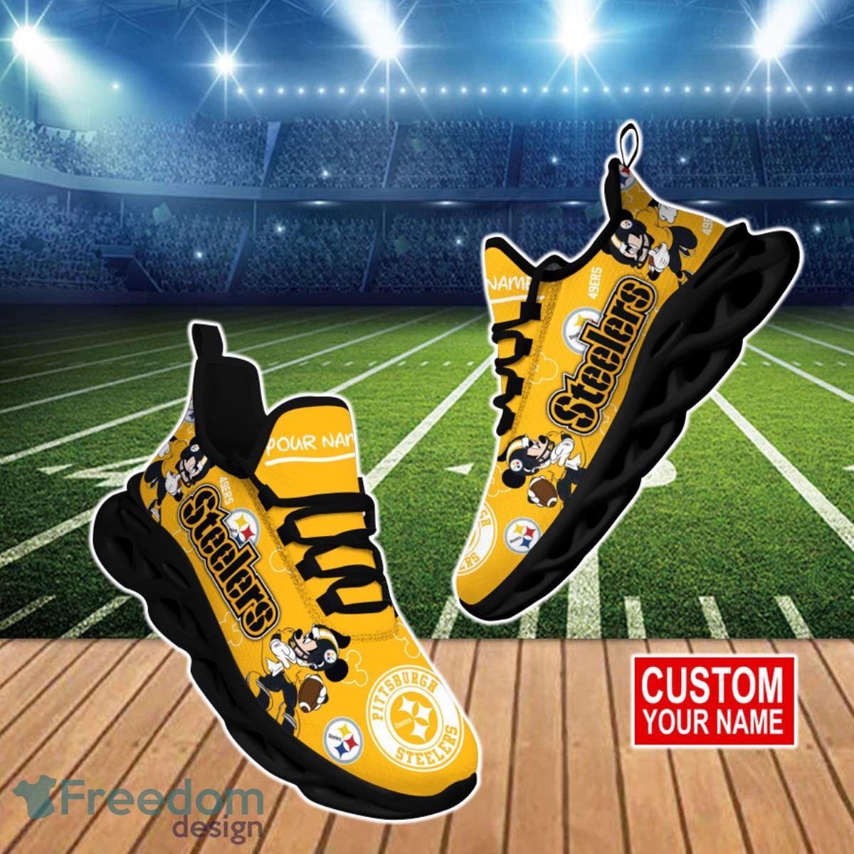 Pittsburgh Steelers NFL Clunky Max Soul Shoes Custom Name Best Gift For Real Fans Product Photo 1