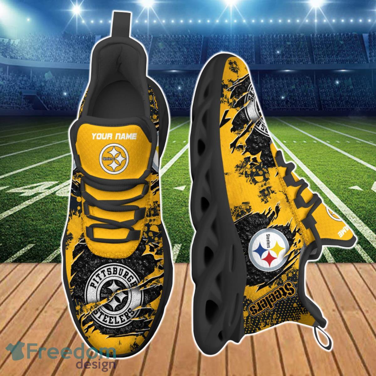 Pittsburgh Steelers NFL Clunky Max Soul Shoes Custom Name Best Gift For True Fans Product Photo 2