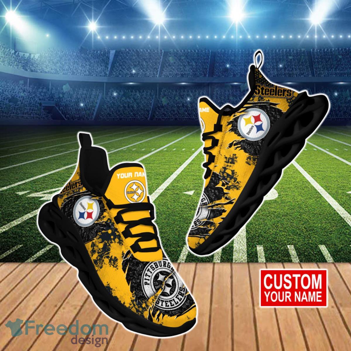 Pittsburgh Steelers NFL Clunky Max Soul Shoes Custom Name Best Gift For True Fans Product Photo 1