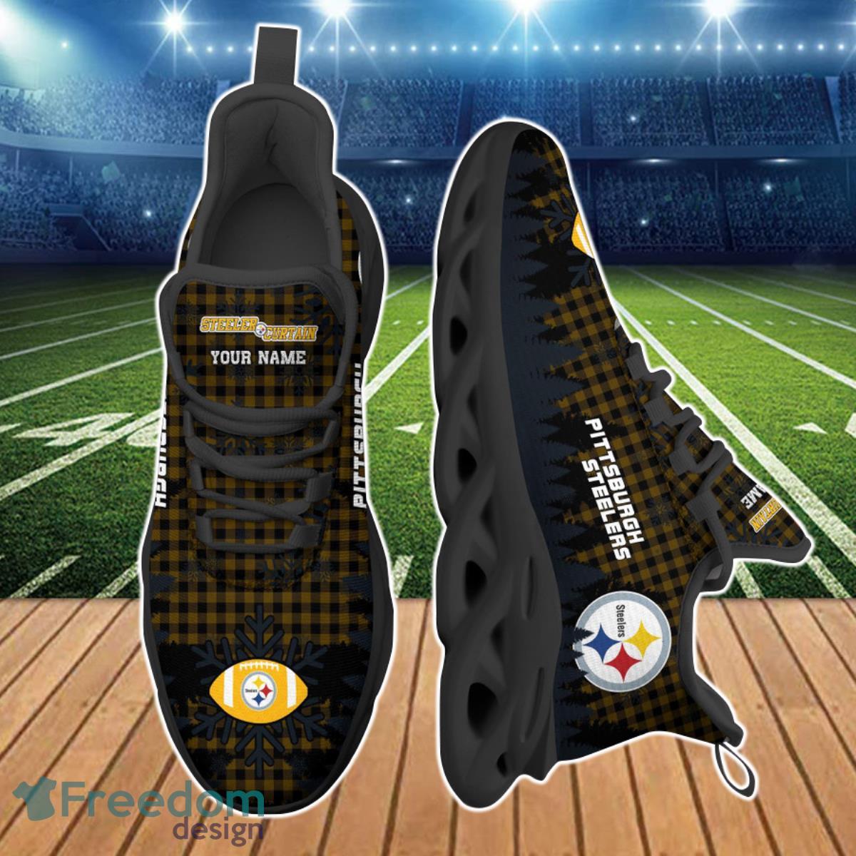 Pittsburgh Steelers NFL Clunky Max Soul Shoes Custom Name Ideal Gift For Real Fans Product Photo 2