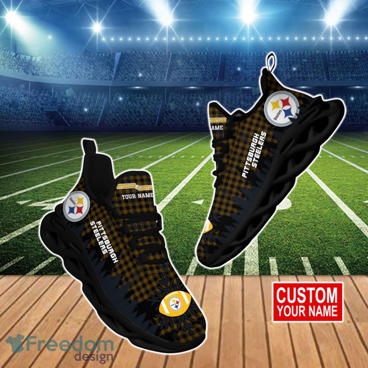 Pittsburgh Steelers NFL Clunky Max Soul Shoes Custom Name Ideal Gift For Real Fans Product Photo 1