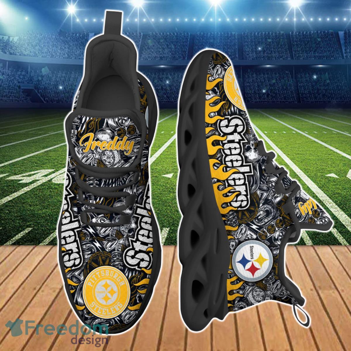 Pittsburgh Steelers NFL Clunky Max Soul Shoes Custom Name Ideal Gift For True Fans Product Photo 2