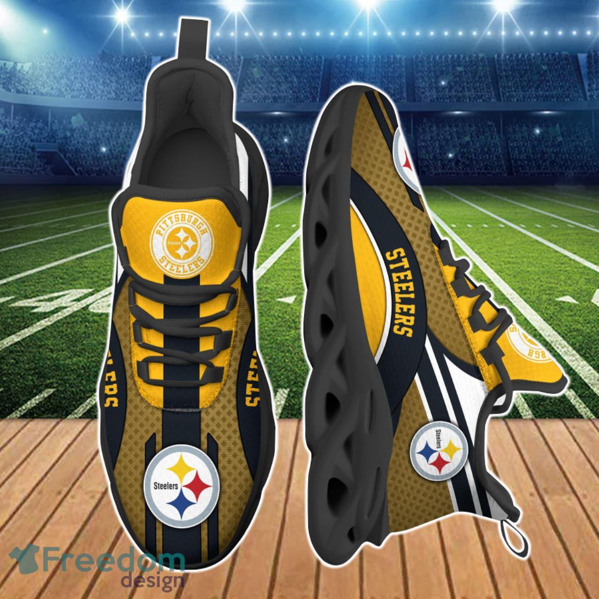 Pittsburgh Steelers NFL Custom Name Max Soul Shoes Special Gift