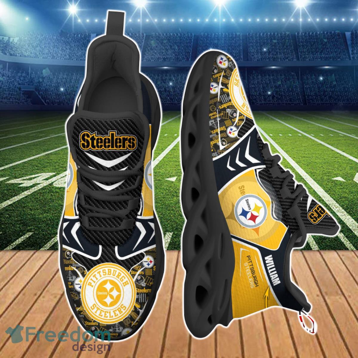 Pittsburgh Steelers NFL Clunky Max Soul Shoes Custom Name Special Gift For Real Fans Product Photo 2