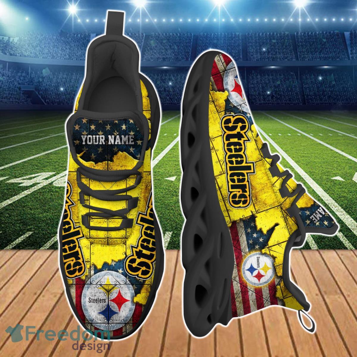 Pittsburgh Steelers NFL Clunky Max Soul Shoes Custom Name Special Gift For True Fans Product Photo 2