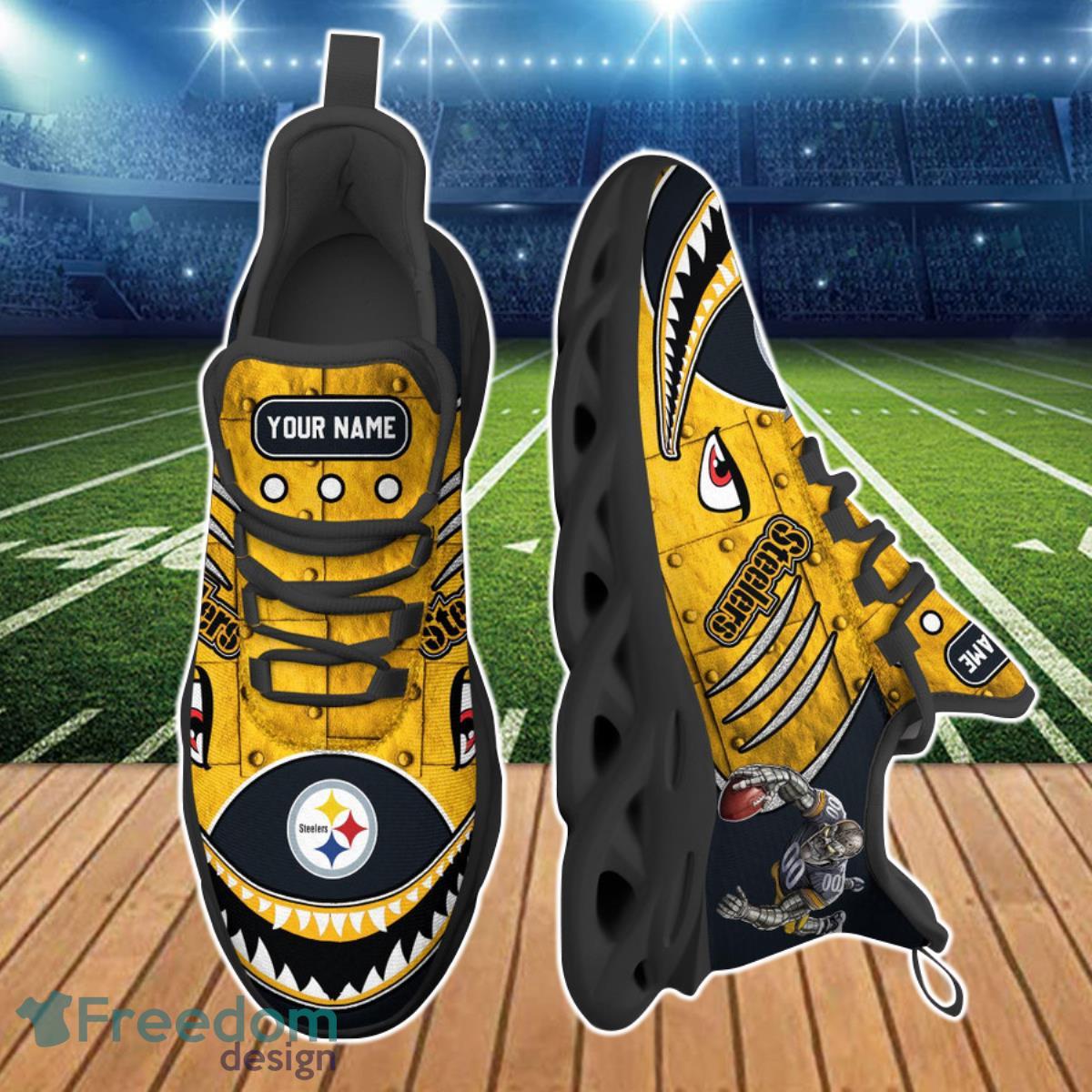 Pittsburgh Steelers NFL Clunky Max Soul Shoes Custom Name Unique Gift For True Fans Product Photo 2