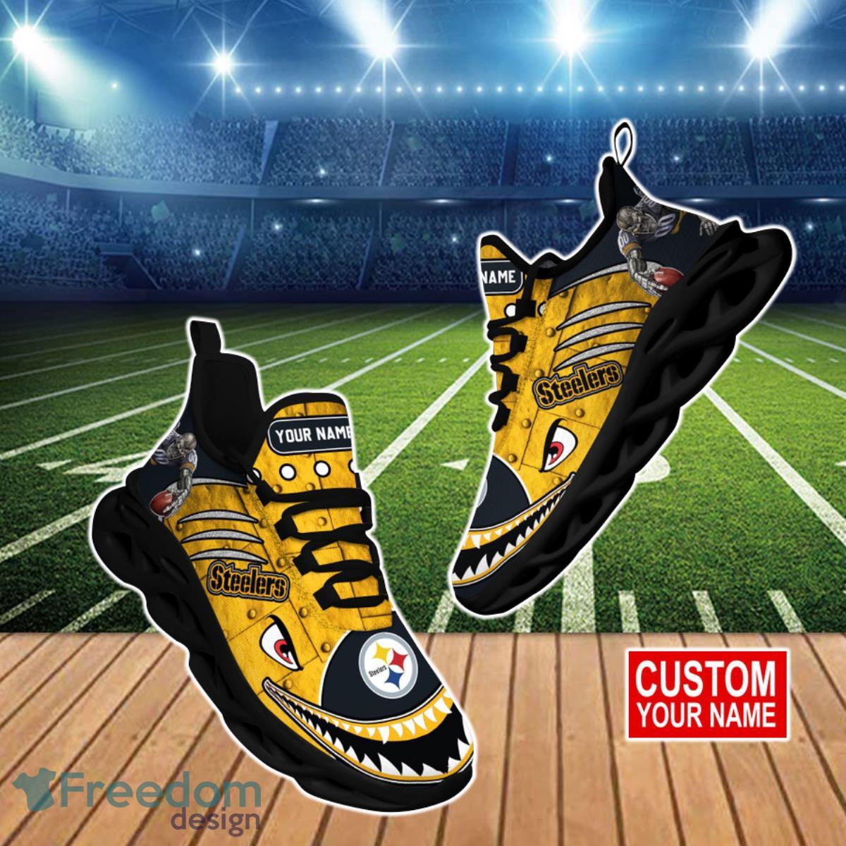 Pittsburgh Steelers NFL Clunky Max Soul Shoes Custom Name Unique Gift For True Fans Product Photo 1