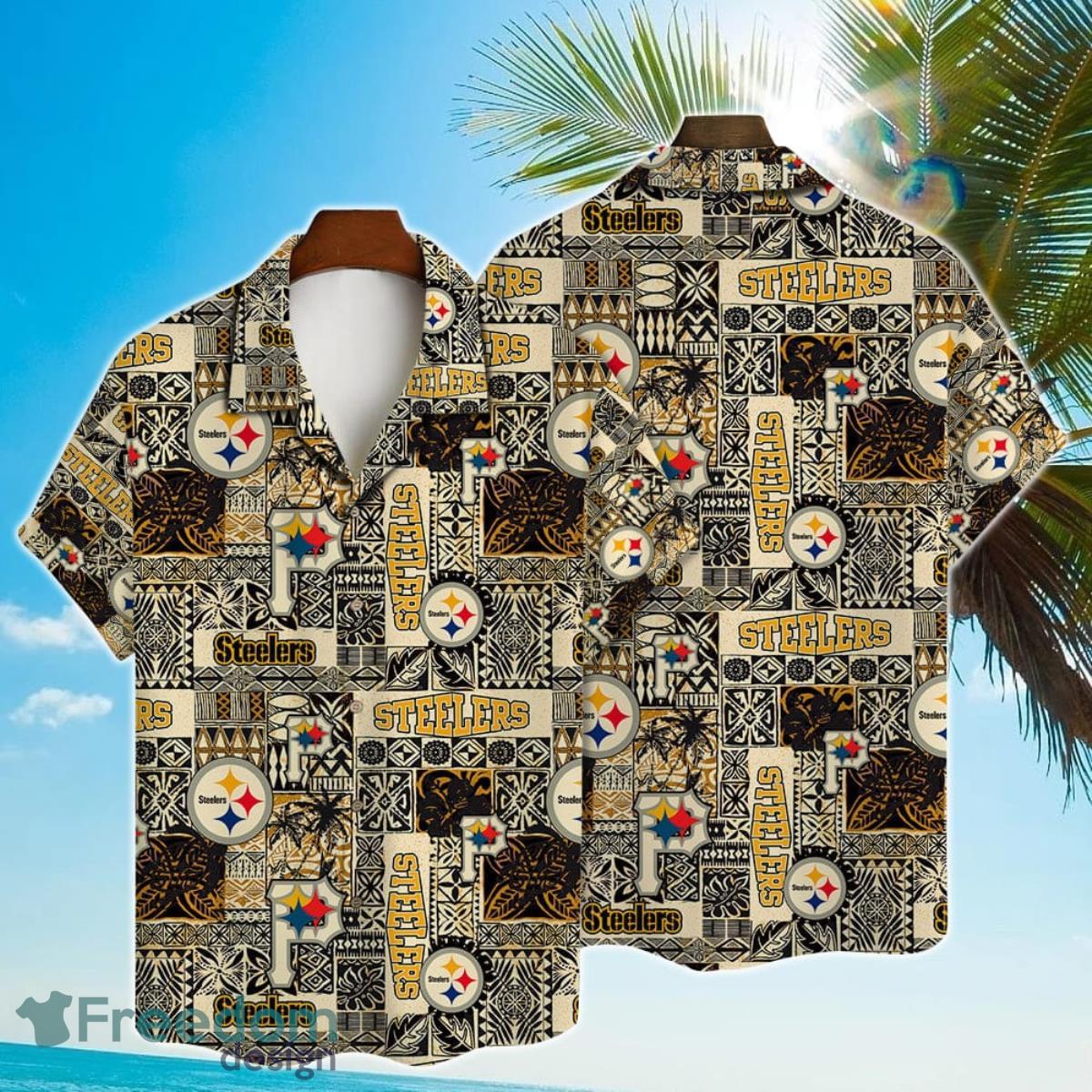 Pittsburgh Steelers 2023 AOP Hawaiian Shirt Style 9 For Men And