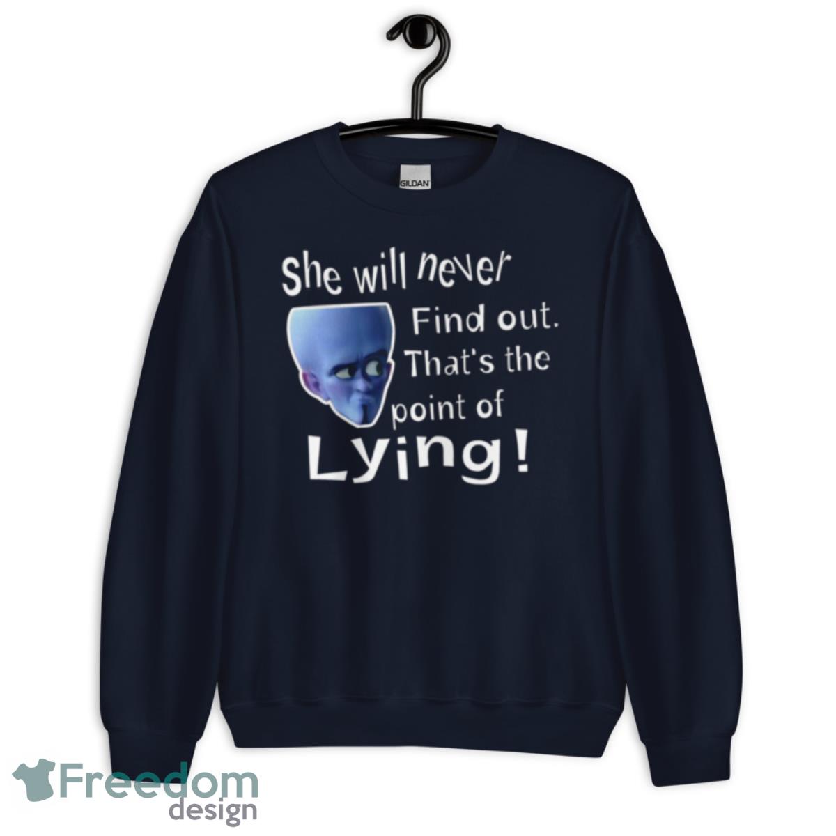 Point Of Lying Megamind Shirt - Unisex Crewneck Sweatshirt-1