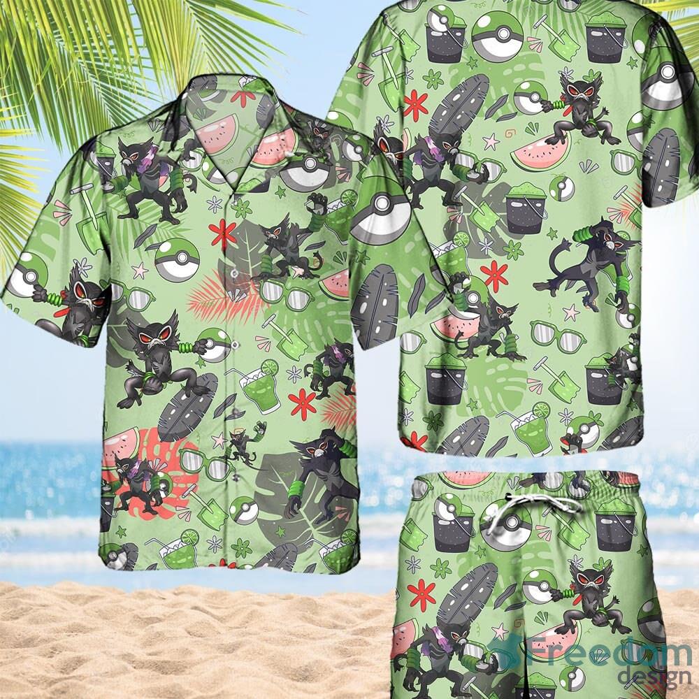 Frog Green Pattern Hawaiian Shirt For Men, Hawaiian Shirt For