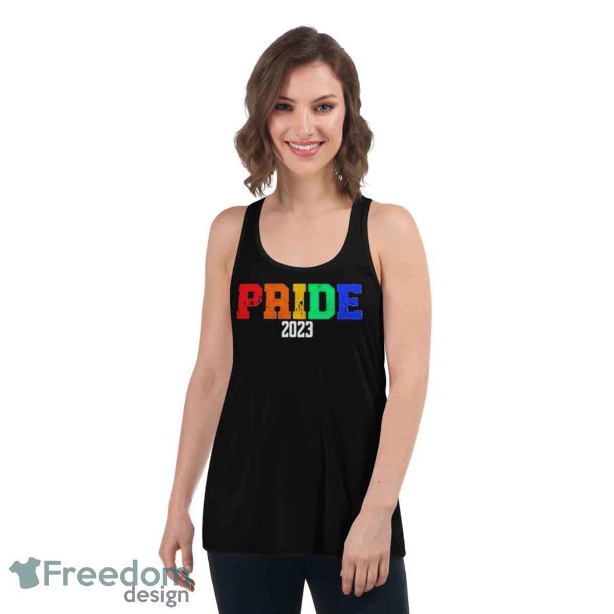 Pride 2023 Pride Fashion T Shirts - Womens Flowy Racerback Tank Pride 2023 Pride Fashion T Shirts - Womens Flowy Racerback Tank