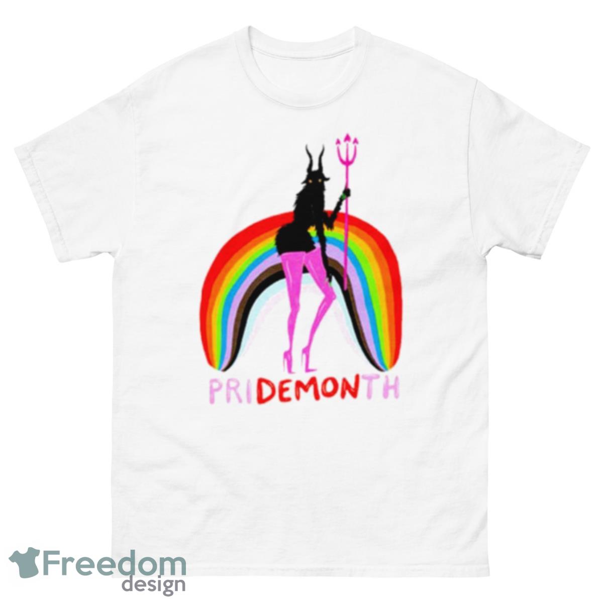 Pride Month Pridemonth Demon Rainbow Shirt - 500 Men’s Classic Tee Gildan